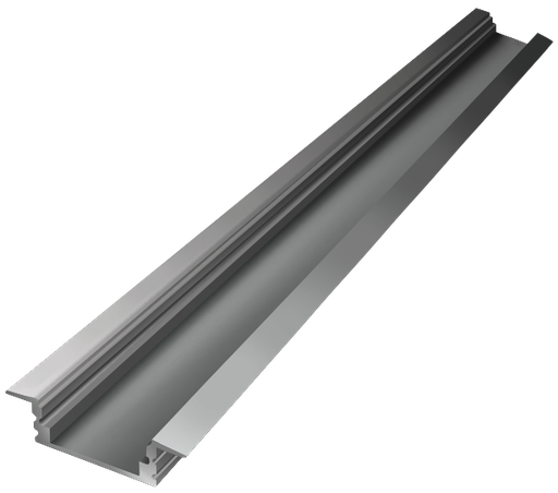 [IN001-A] IN001-A - Perfil Alumínio Encastrar 2M Anod. Cinzento