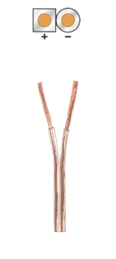 [FVD-WIR9024] 9024 Fio Coluna Transparente 2x2.5mm (100 metros)