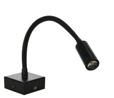 [8683684212017] TURNA 3W BLACK 4200K 85-265V READING LAMP