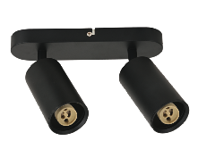 [8683684209536] JOKER-2 SURFACE FIXTURE 2xGU10 BLACK