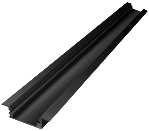 [IN001-B] IN001-B - Perfil Alumínio Encastrar 2M Lacado Preto