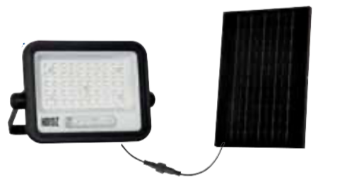 [8683684247118] LED SOLAR PROJECTOR 100W BLACK 3 CCT 3.2VDC LED SOLAR PRJ.
