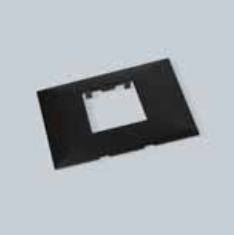 [8699430363087] ESPELHO-1 (P) - Espelho uma tomada preto calha-11