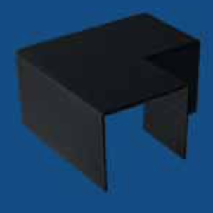 [8699430326662] 100x50 L CORNER PRETO