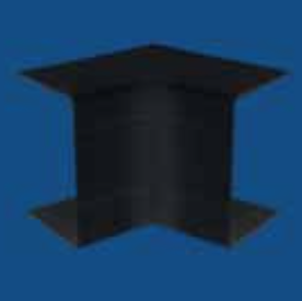 [8699430322800] 100x50 INSIDE CORNER (FIXED) PRETA