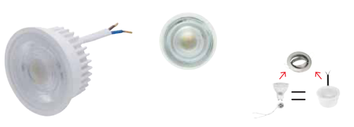 [8683684243066] ZELDA PRO 3CCT - 5W WH 3CCT 100-265V LED DIM DOWN.