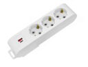 Deco 3PUSB - Tomada Branca 3 SHUCKO 1xUSB-A + 1xUSB-C 16A 3x1.5mm² IP20