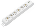 Deco 6PUSB - Tomada Branca 6 SHUCKO 1xUSB-A + 1xUSB-C 16A 3x1.5mm² IP20