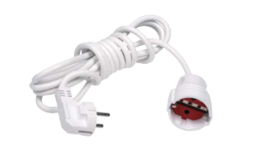 [8699490903315] Toprakli - 5 metros - Cabo extensão branco 5 metros 3x1mm² IP20