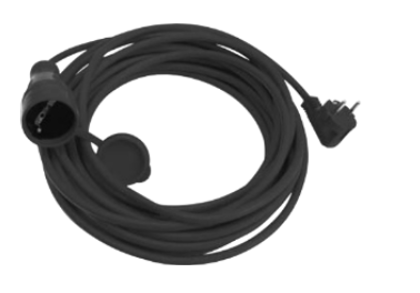 [8699490922101] Extensão 10 metros - Cabo extensão preto 10 metros 3x1.5mm² IP44