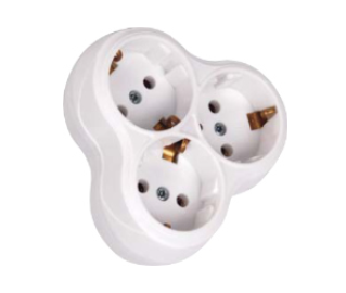 [8699490900581] Tripla-1 - Tomada tripla 16A IP20