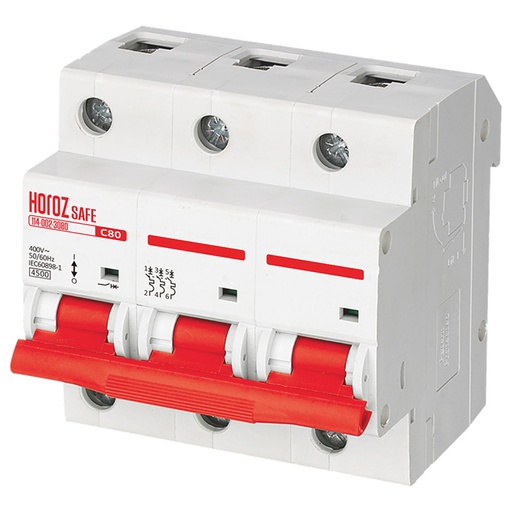 [114-002-3080] MCB Disjuntor magnetotérmico 80A/3P