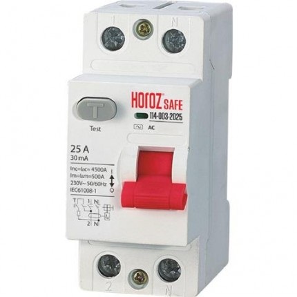 [114-003-2025] RCCB - Residual Circuit Breaker - Interruptor Diferencial 25A