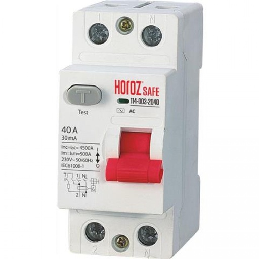 [114-003-2040] RCCB - Residual Circuit Breaker - Interruptor Diferencial 40A 2P