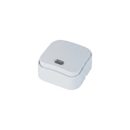 [8680985540986] Eva-5-W - Interruptor 1 via iluminada branco