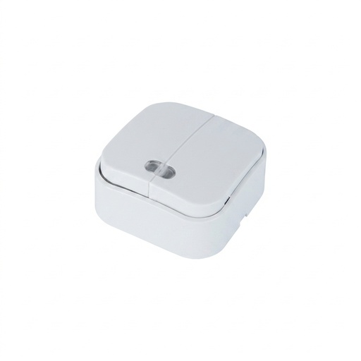 [8680985541006] Eva-6-W - Interruptor duplo iluminado branco