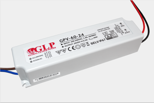 [GPV-60-24] Fonte Al. GPV-60-24 24V 2.5A 60W IP67 5Y