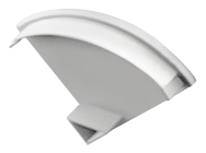 [END-COR002-BR-R] END-COR002-BR-R - Tampa Perfil COR002 Branca Round