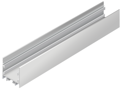 [OUT007-W] OUT007-W - Perfil Alumínio Saliente 2M Lacado Branco