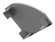 [END-COR001-CI] END-COR001-CI - Tampa Perfil COR001 Cinzenta