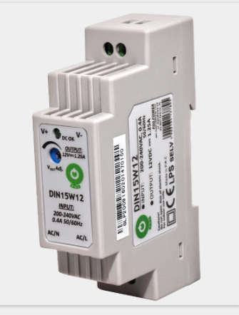 [DIN15W12] Fonte Al. DIN15W12 12V 1.25A 15W IP20 2Y