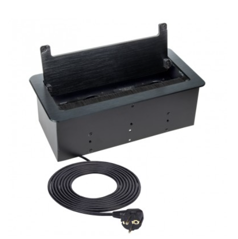 [INBOX-CZ-DE-1,5-01] InBox Black 2x de, 2xusb, 1xrj45, 1xhdmi, 1,5m Cabo de alimentação