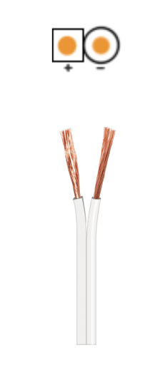 [FVD-WIR9003] 9003 Fio Coluna Branco 2x1.00 (100 metros)