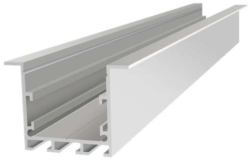 [IN005-W] IN005-W - Perfil Alumínio Encastrar 2M Lacado Branco