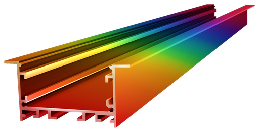 [IN006-RAL] IN006-RAL - Perfil Alumínio Encastrar 2M RAL