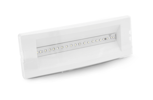 [SCL-020340] APPAR.INCASSO LED LUCE EMERG.SICURALED 4W- 4000K- 210 Lm- IP20- Color Box