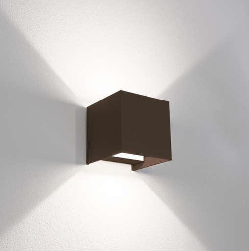 [UDSCO-1010] APPLIQUE LED UPDOWN QUADRATO CORTEN 10W- 2700K-4000K-6500K- 800 Lm- IP65